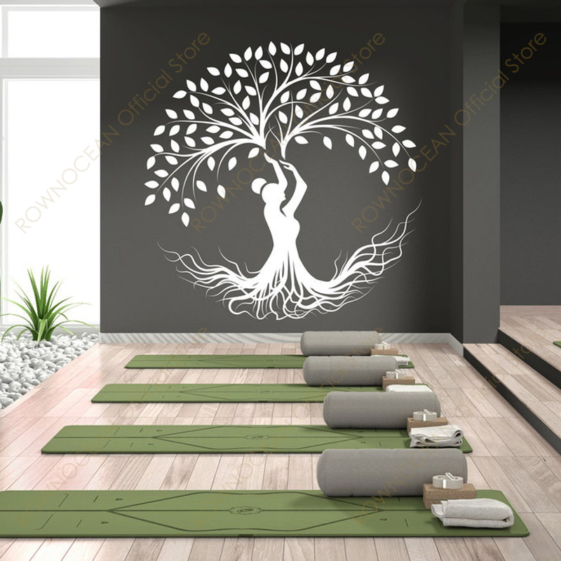 Interior Design Poster - Creative Design Yoga Tree Wall Sticker