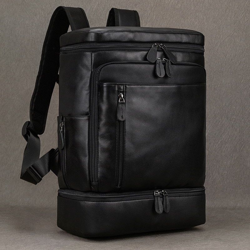 Interior Design Journal - Genuine Leather Big Travel Backpack Men