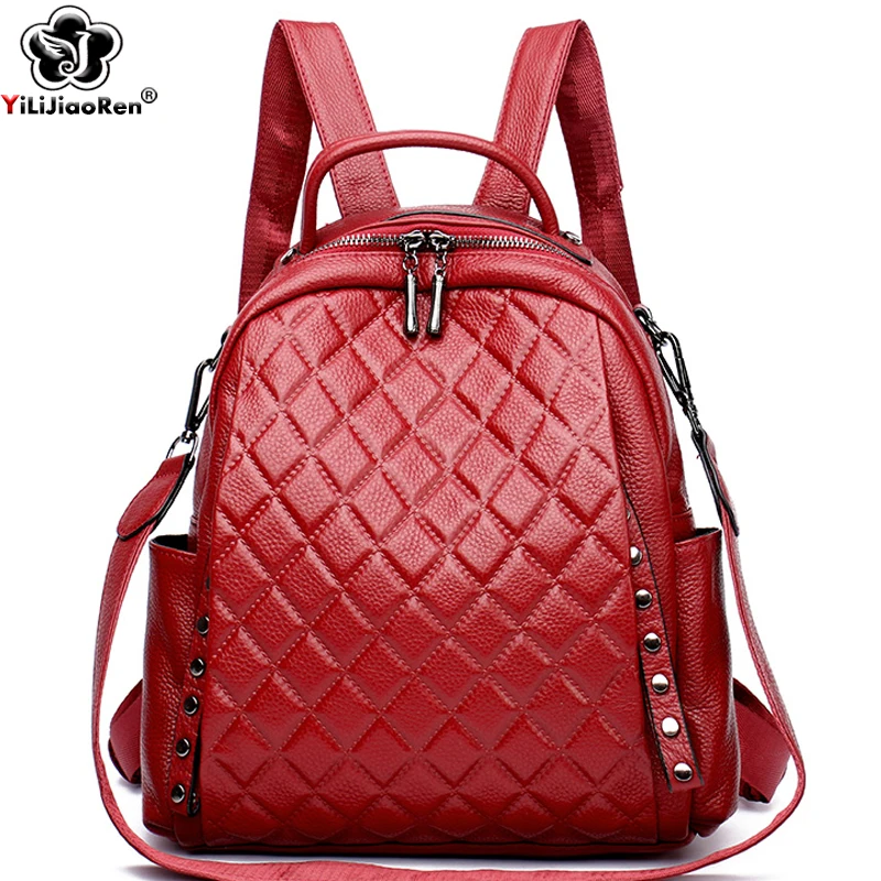Genuine Leather Rucksack Women - Interior Design Women ulasan dan harga
