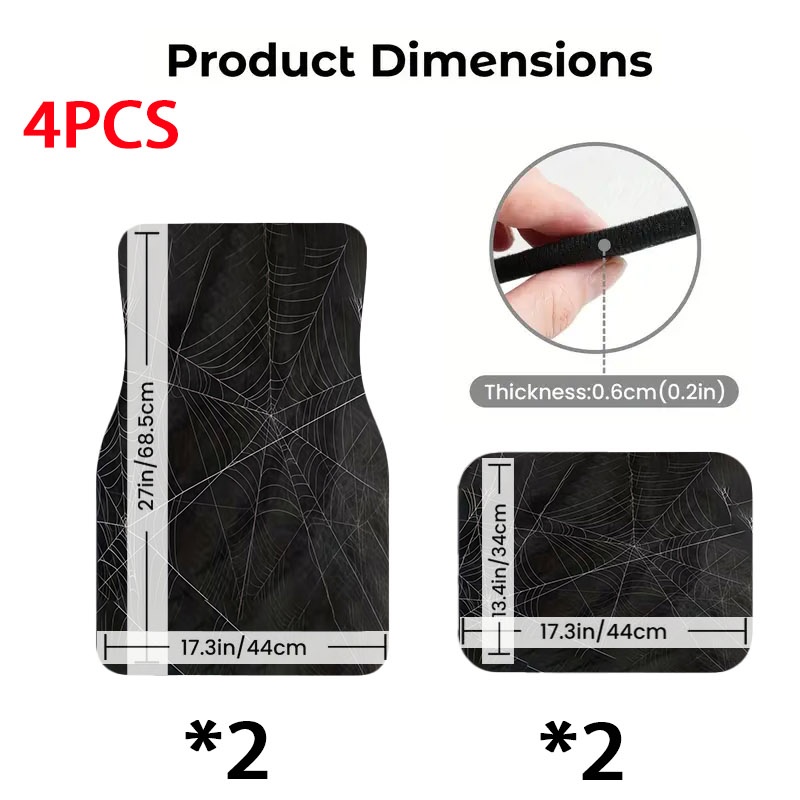 5pcs Spider Web Pattern Car Fl - Interior Design Web ulasan dan harga