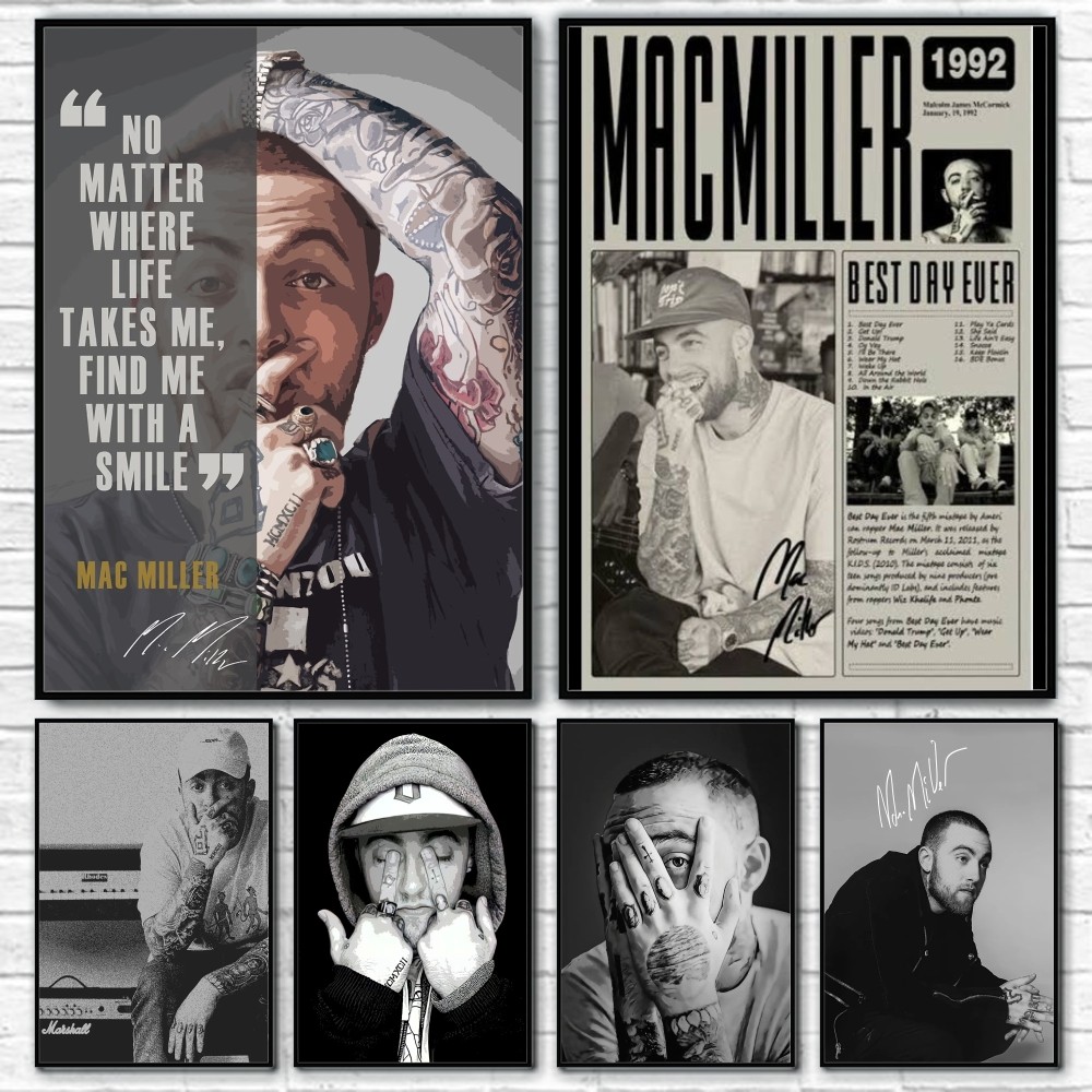 Rapper M-Mac Miller Poster Roo - Interior Design Poster ulasan dan harga