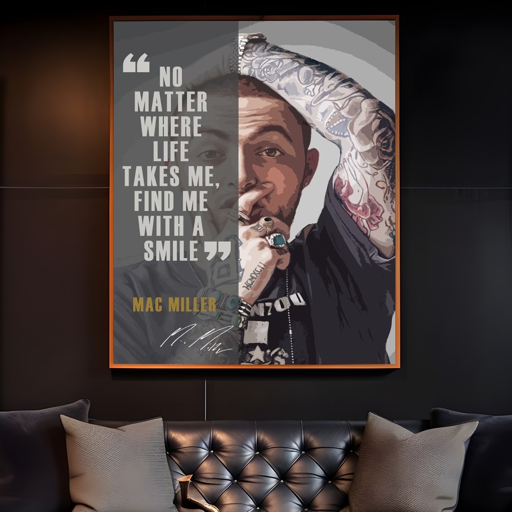 Rapper M-Mac Miller Poster Roo - Interior Design Poster ulasan dan harga