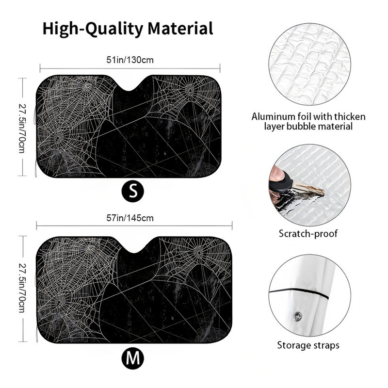 1Pcs Spider Web Windshield Sun - Interior Design Web ulasan dan harga