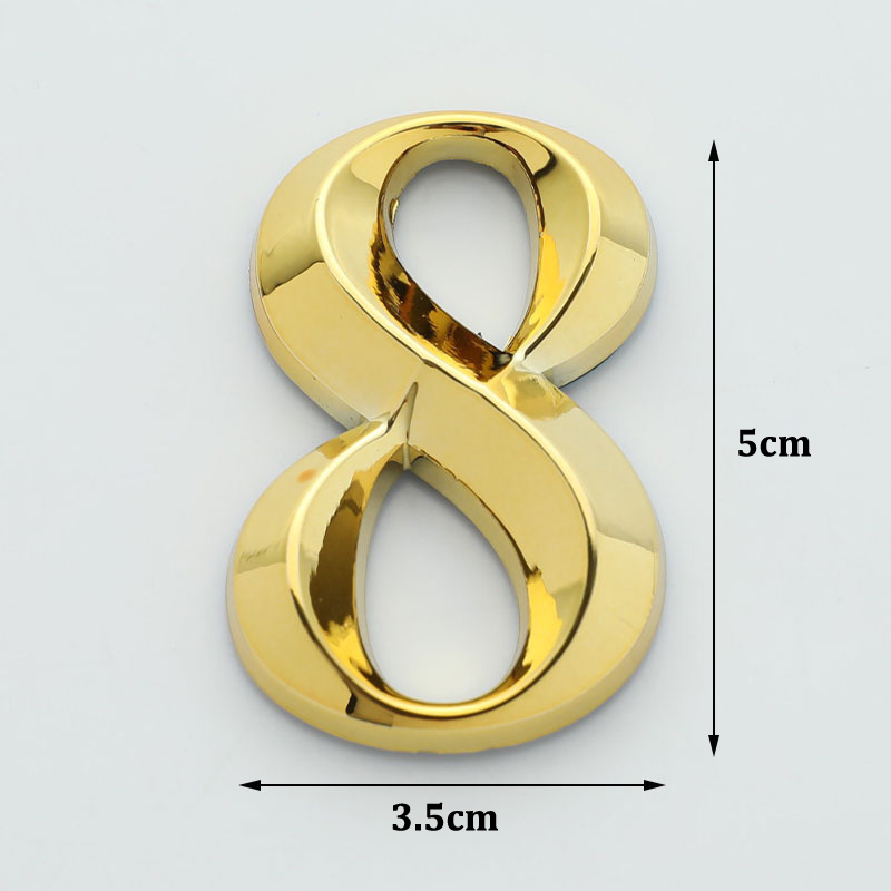 1 Pc Creative Gold Door Number - Interior Design Quotes ulasan dan harga