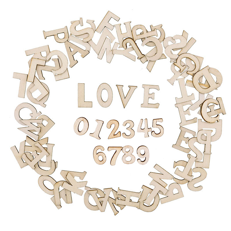 100pcs Wood English Alphabet D - Interior Design Quotes ulasan dan harga