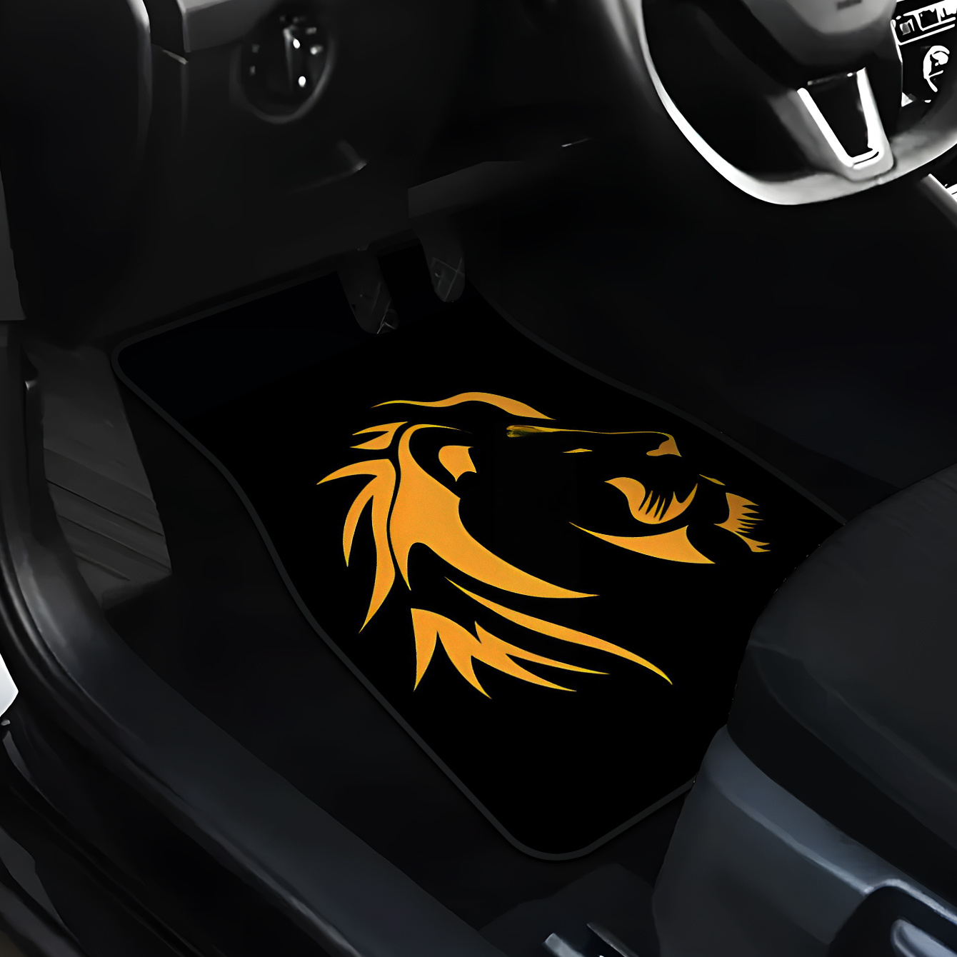 4pcs Auto Floor Mats With Lion - Interior Design Visualizer ulasan dan harga