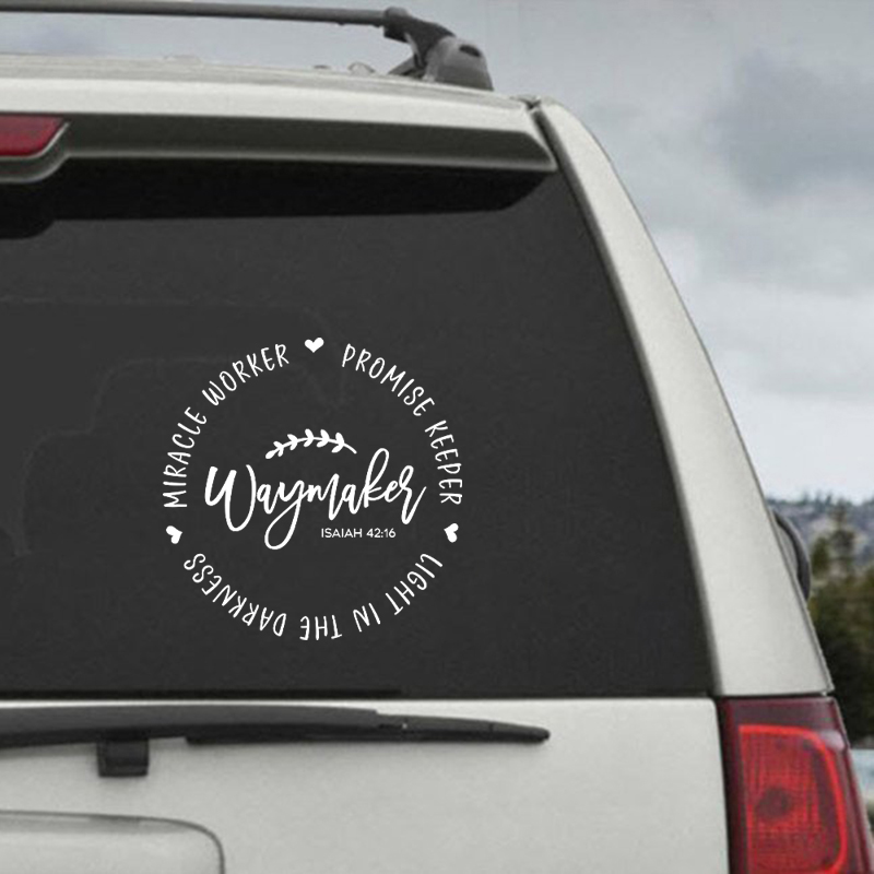 Waymaker Christian Quote Vinyl - Interior Design Quotes ulasan dan harga