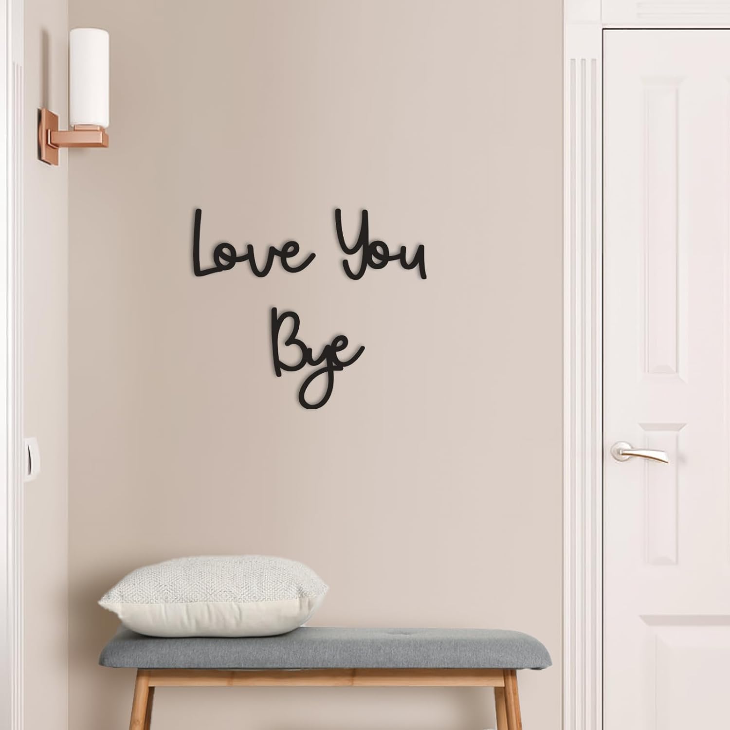 Love You Bye Wood Sign Home De - Interior Design Quotes ulasan dan harga