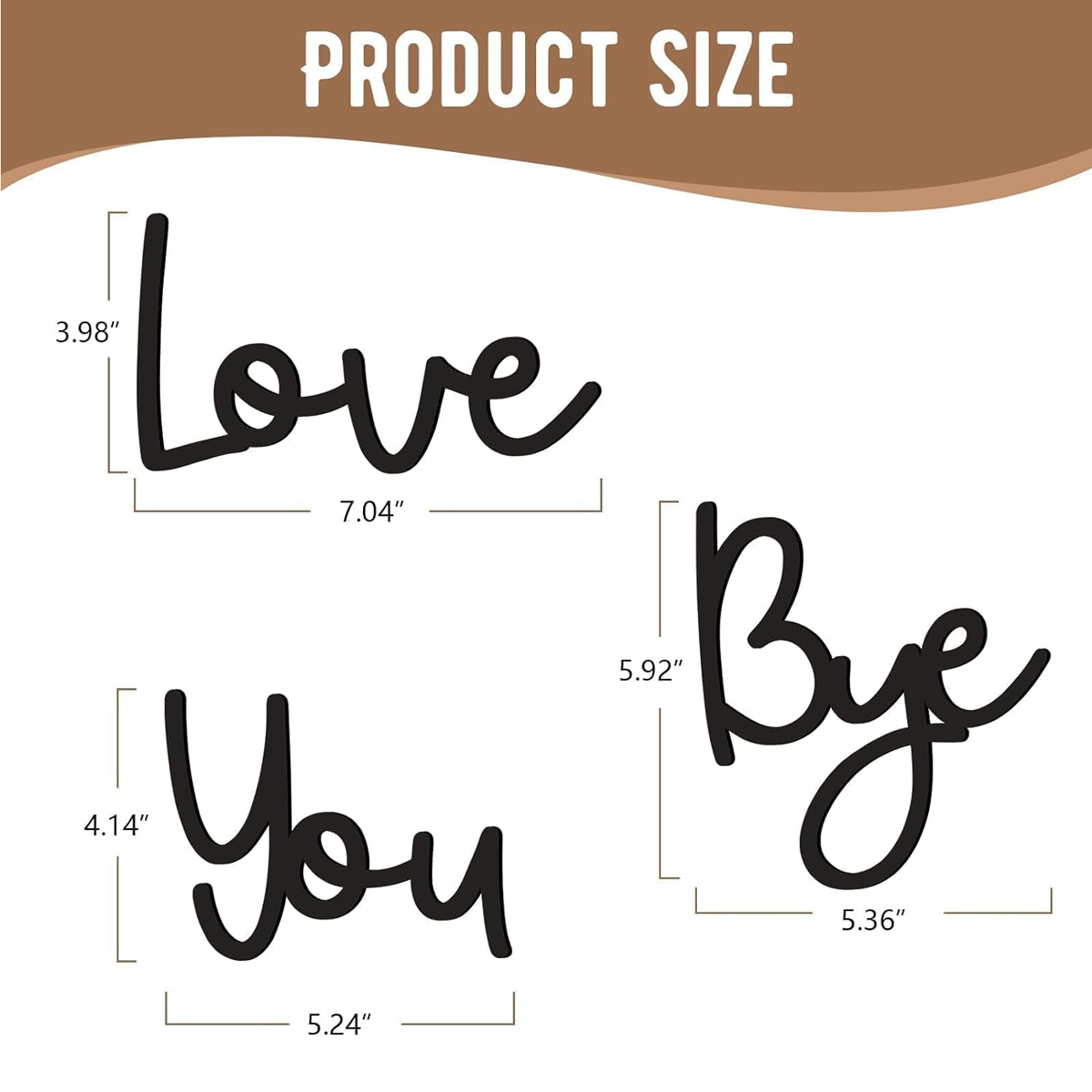 Love You Bye Wood Sign Home De - Interior Design Quotes ulasan dan harga