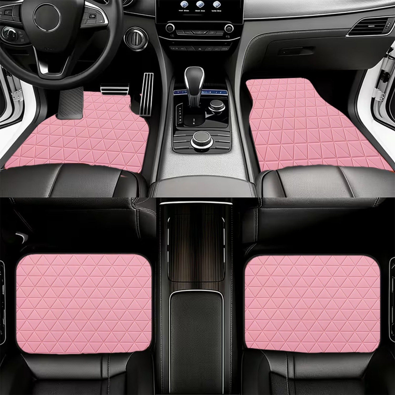 Set Of 4 Car Floor Mats Featur - Interior Design Grid ulasan dan harga