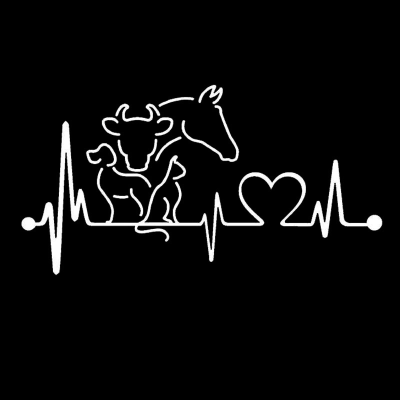 Dog Cat Horse Cow Heartbeat Li - Interior Design Quotes ulasan dan harga