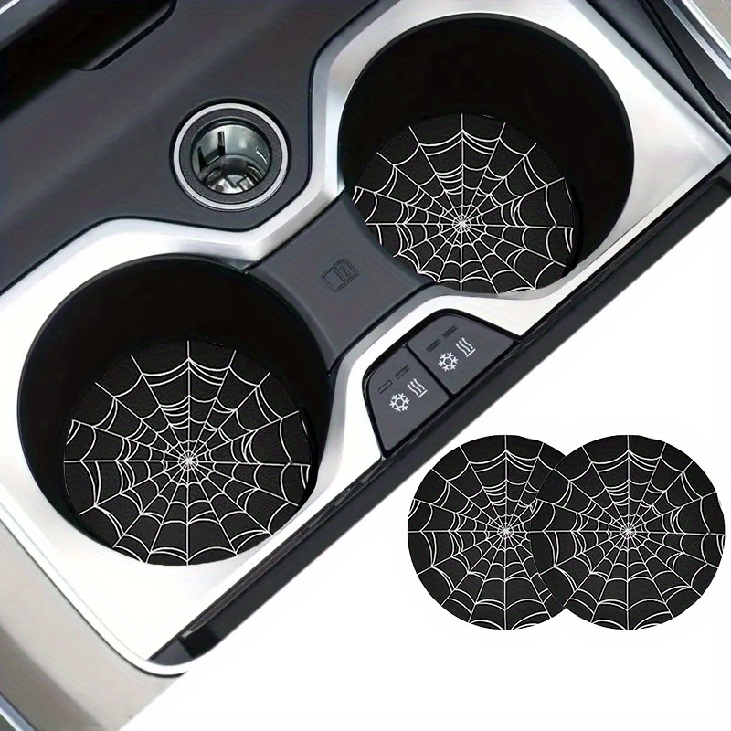 2pcs Spider Web Design Car Cup - Interior Design Web ulasan dan harga