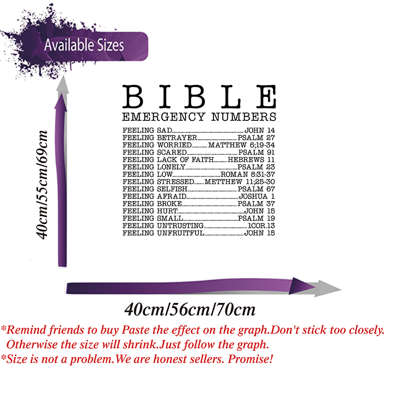 Large Bible Emergency Numbers  - Interior Design Quotes ulasan dan harga
