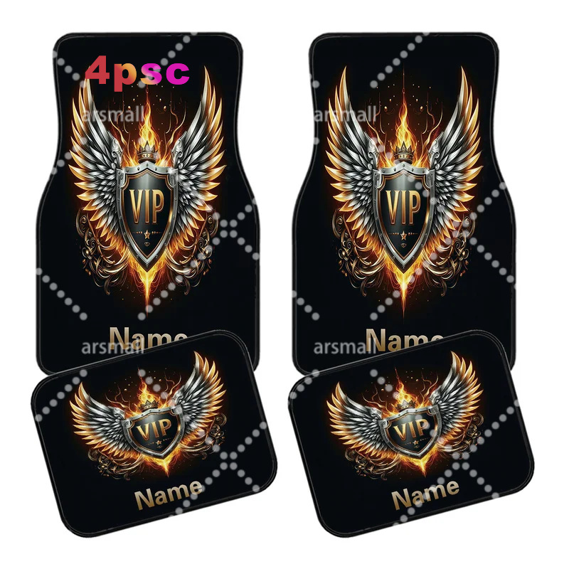 4pcs Customizable Name Car Flo - Interior Design Name ulasan dan harga