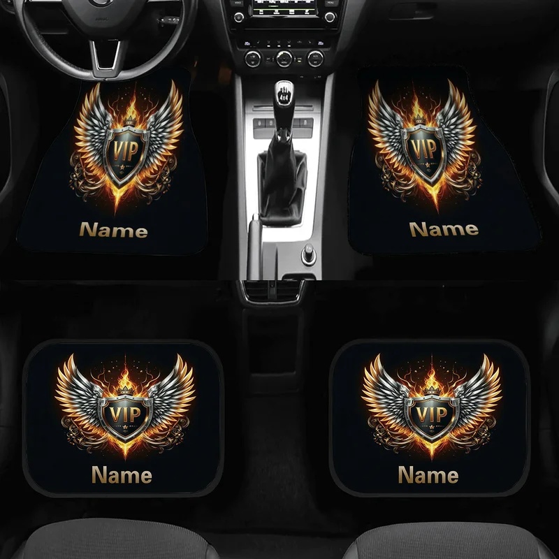 4pcs Customizable Name Car Flo - Interior Design Name ulasan dan harga