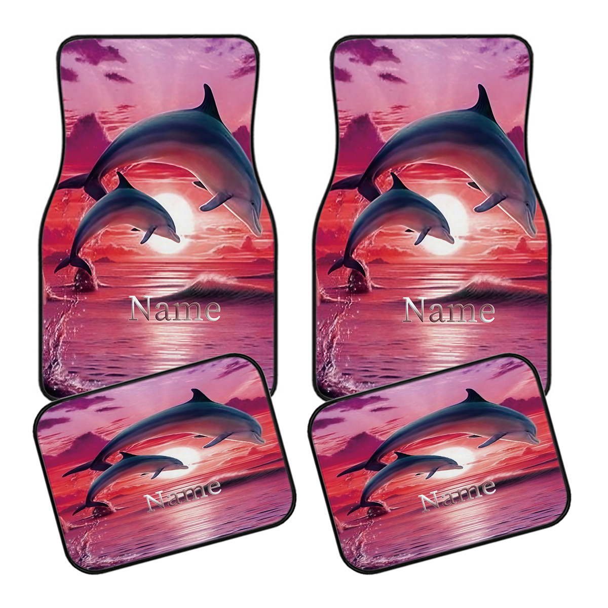 4pcs Customizable Car Floor Ma - Interior Design Name ulasan dan harga