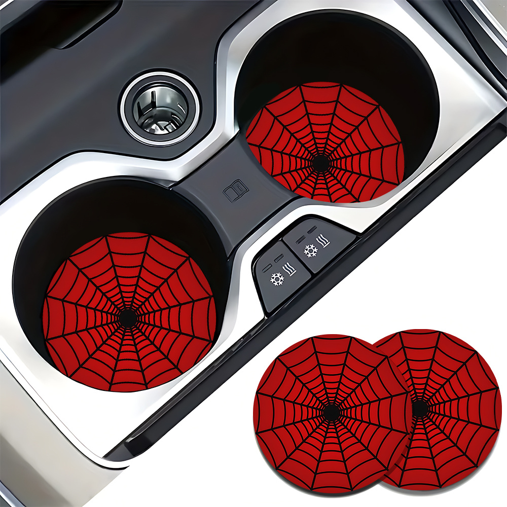 4pcs Spider Web Design Car Cup - Interior Design Web ulasan dan harga