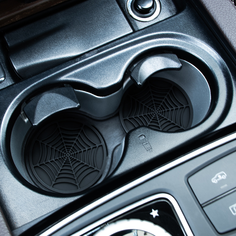 4pcs Spider Web Design Car Cup - Interior Design Web ulasan dan harga