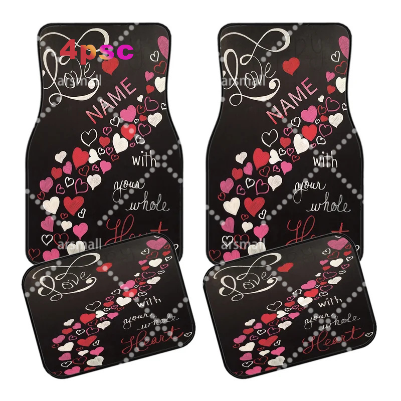 4pcs Customizable Name Car Flo - Interior Design Name ulasan dan harga