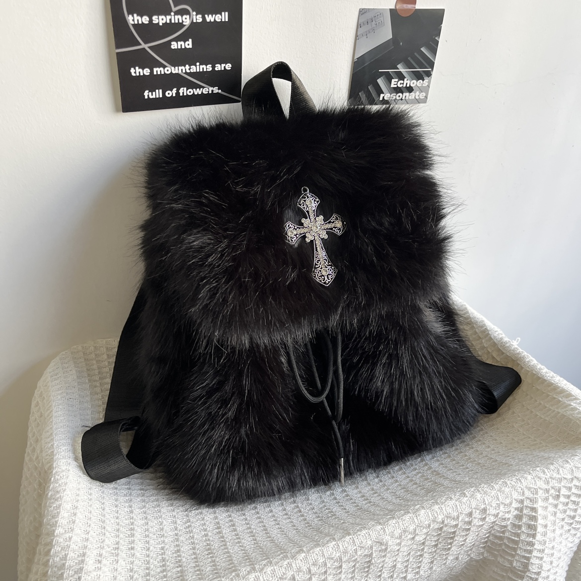 Y2K Hairy Design Spicy Girl Ba - Interior Design Women ulasan dan harga