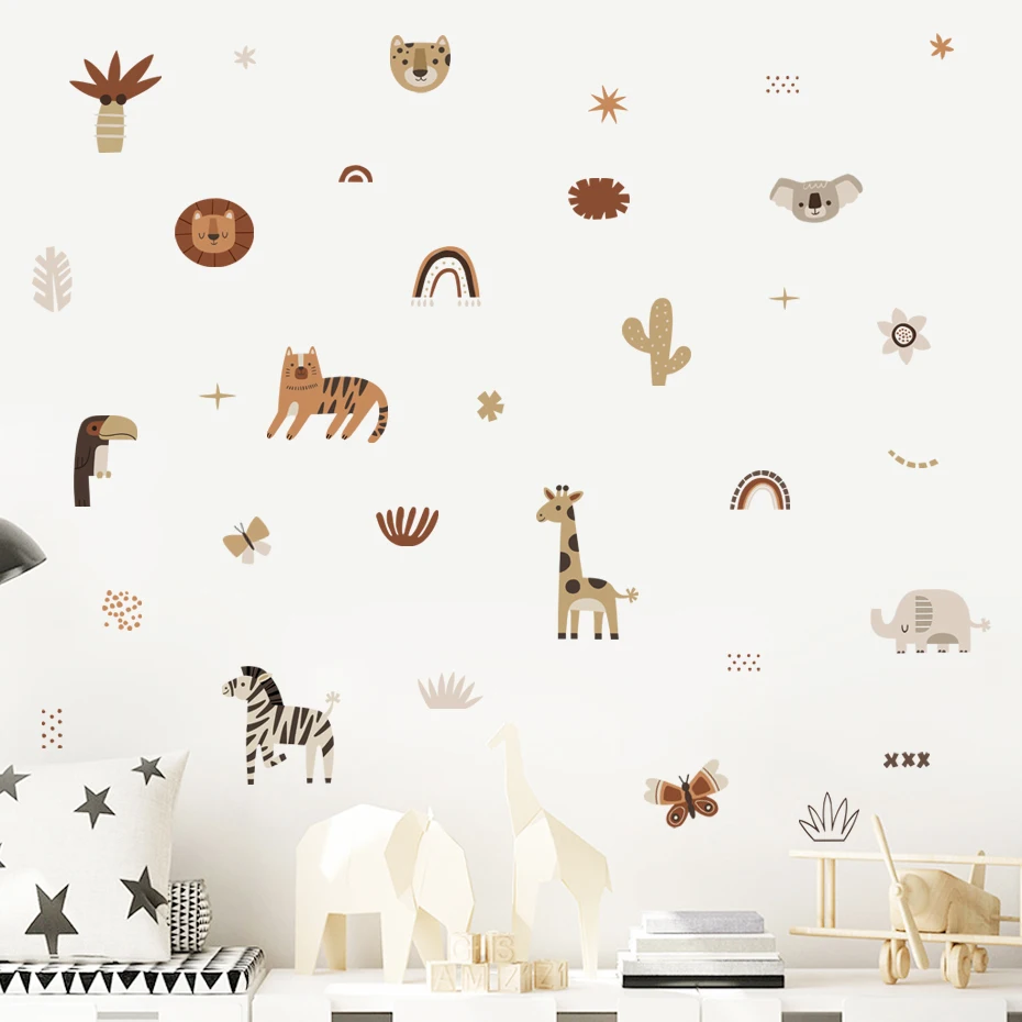 Cartoon Africa Animals Elephan - Interior Design Quotes ulasan dan harga